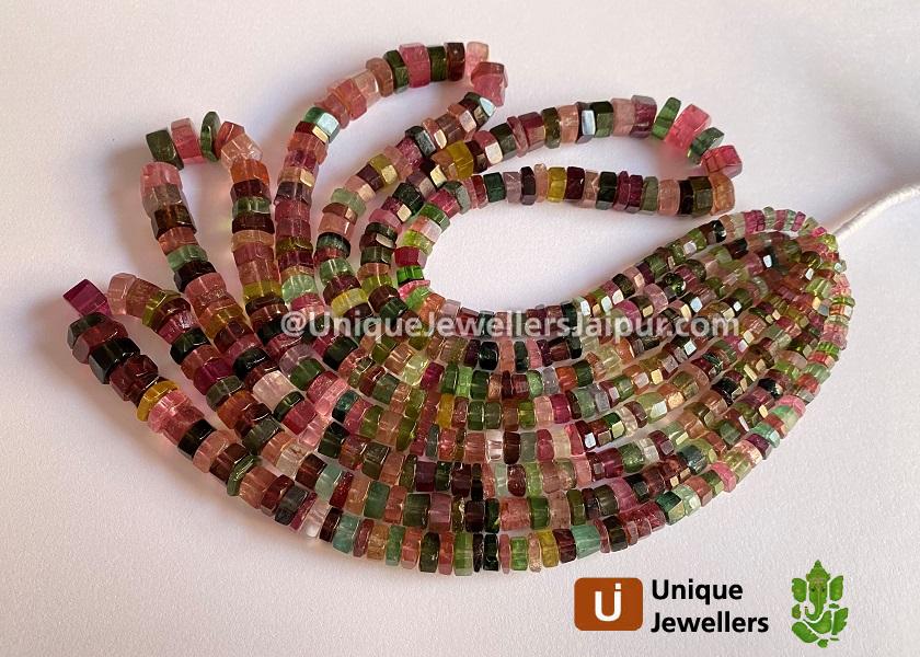 Tourmaline Step Cut Bolt Beads