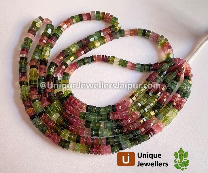 Tourmaline Step Cut Bolt Beads