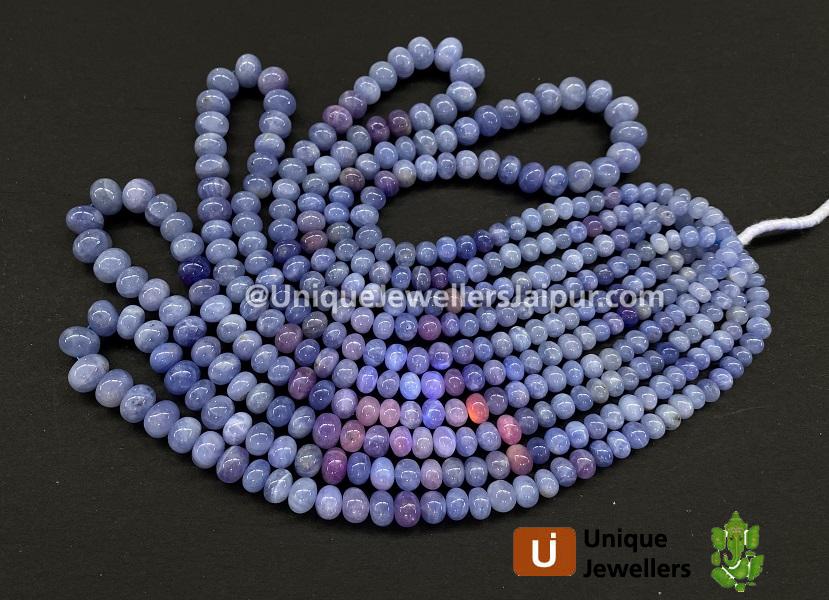 Hackmanite Smooth Roundelle Beads