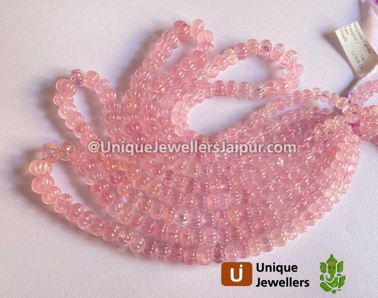 Morganite Gemstone Beads Pink Morganite Smooth Beads for Jewelry Making  Natural Pink Morganite Rondelle Pink Beads for Jewelry Making 