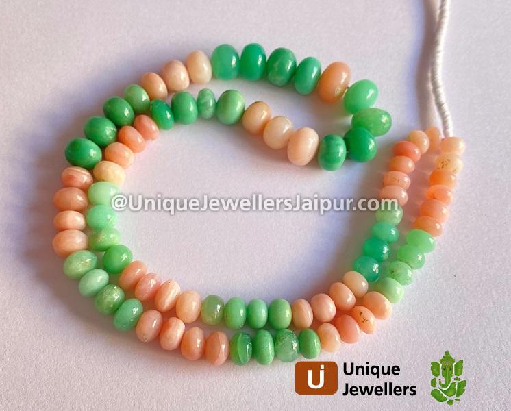 Mix Stone Smooth Roundelle Beads