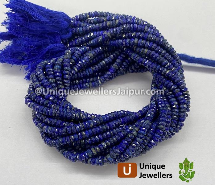 Lapis Faceted Roundelle Beads