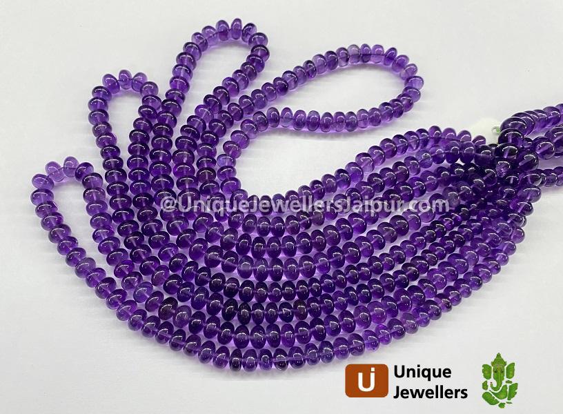 Amethyst Smooth Roundelle Beads