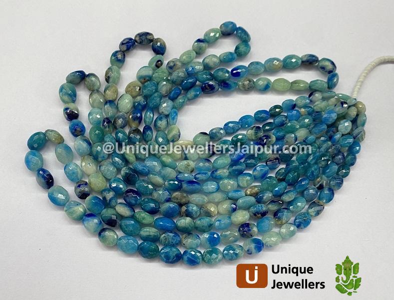 Afghanite Faceted Oval Beads