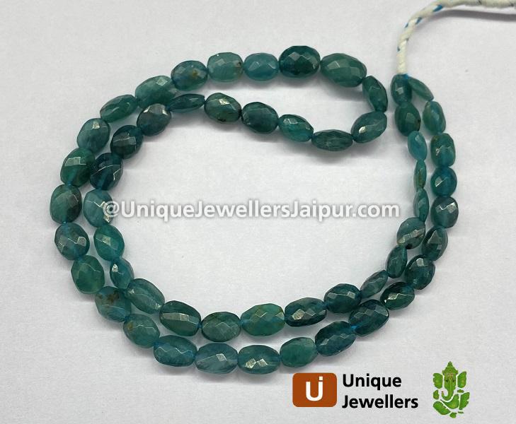 Indicolite Grandidierite Faceted Oval Beads