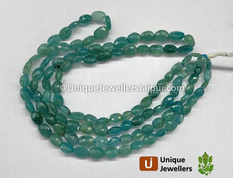 Indicolite Grandidierite Faceted Oval Beads