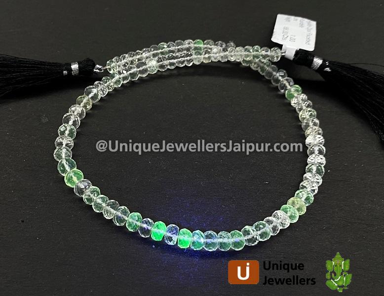 Hyalite Opal Faceted Roundelle Beads