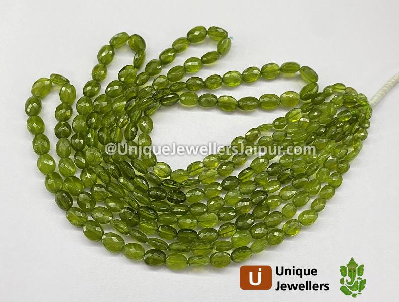 Vesuvianite Shaded Faceted Oval Beads