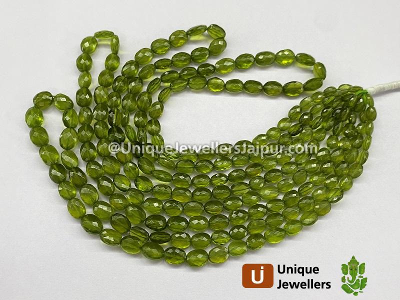 Vesuvianite Shaded Faceted Oval Beads