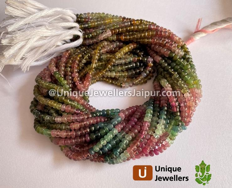 Tourmaline Far Smooth Roundelle Beads