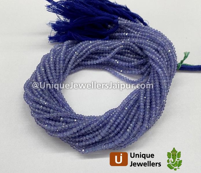 Tanzanite Faceted Roundelle Beads