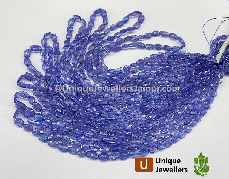 Tanzanite Faceted Oval Beads