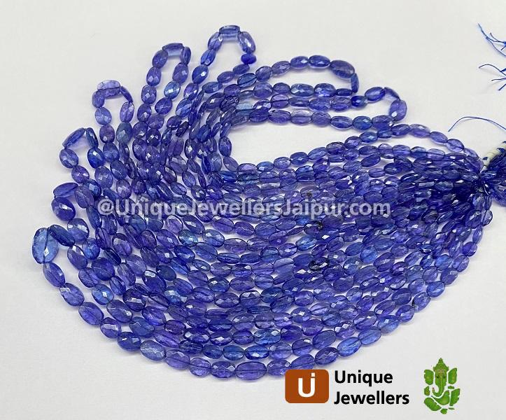 Tanzanite Faceted Oval Beads