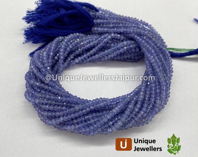 Tanzanite Faceted Roundelle Beads