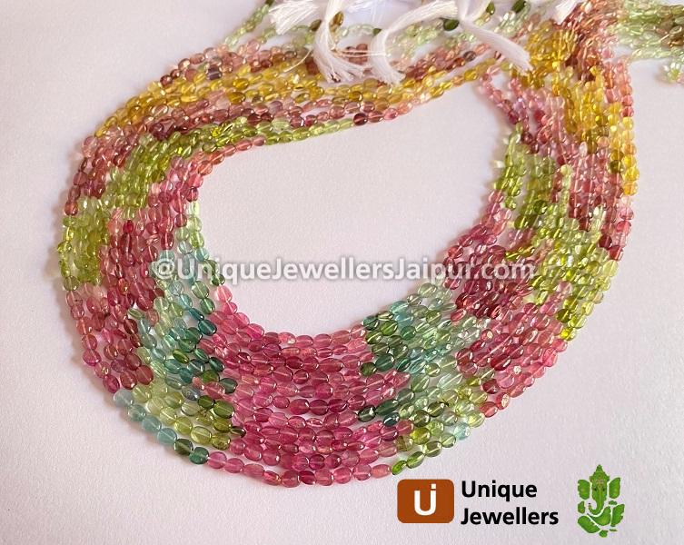 Tourmaline Smooth Oval Beads