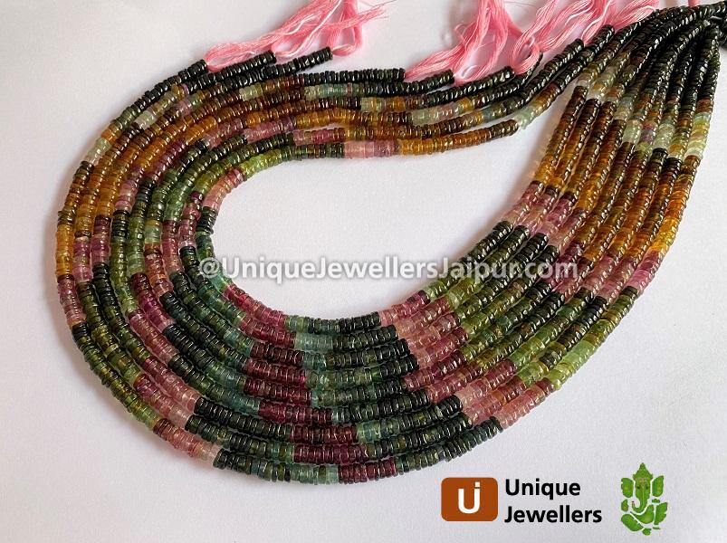 Tourmaline Smooth Tyre Beads