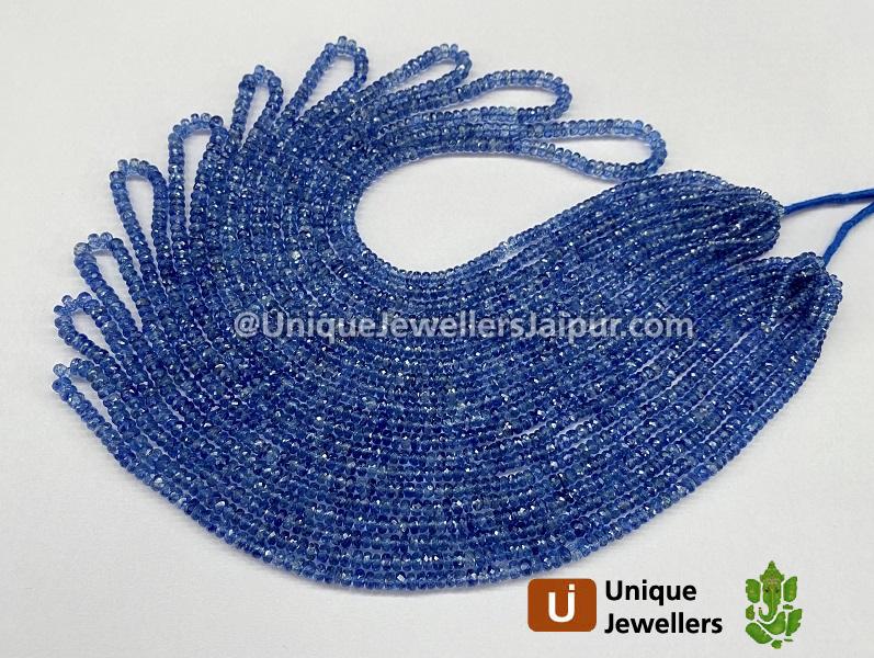 Kyanite Faceted Roundelle Beads