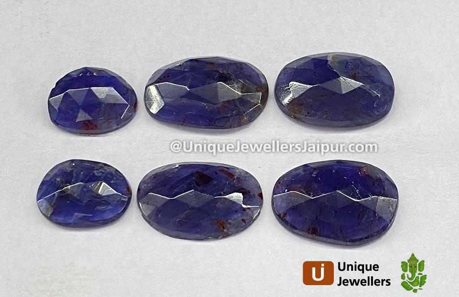 Iolite Sunstone Rose Cut Slices