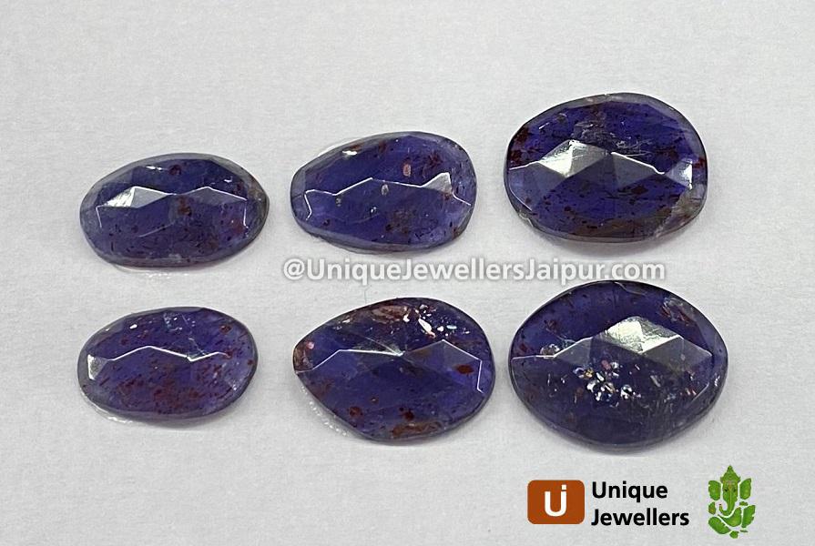 Iolite Sunstone Rose Cut Slices