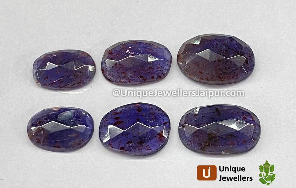 Iolite Sunstone Rose Cut Slices