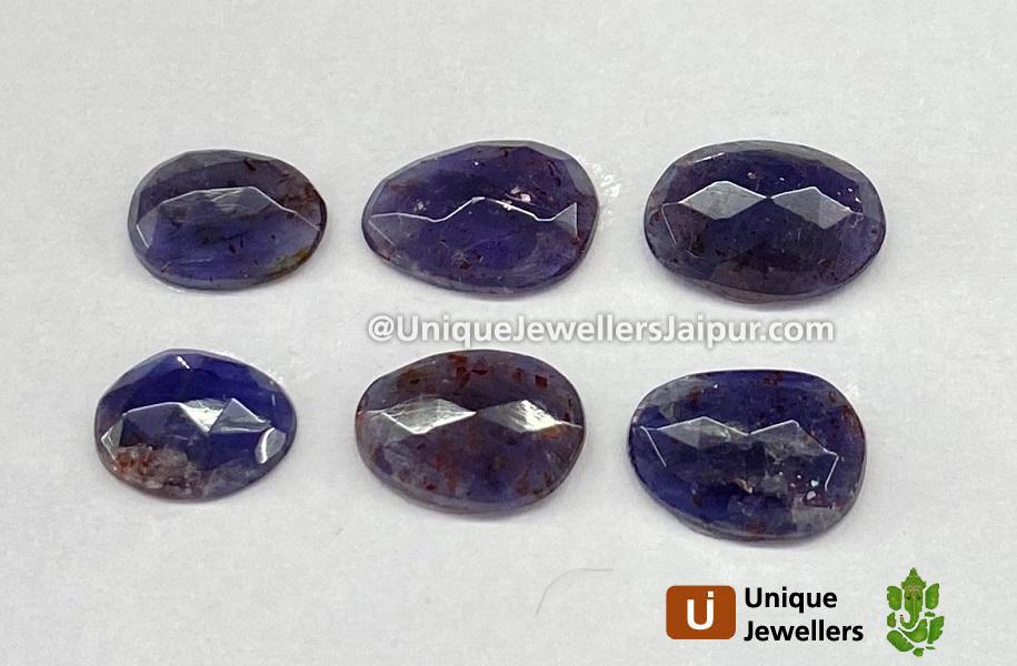 Iolite Sunstone Rose Cut Slices