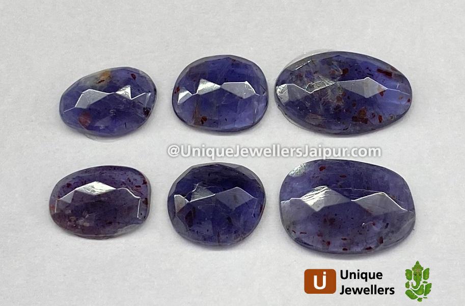 Iolite Sunstone Rose Cut Slices