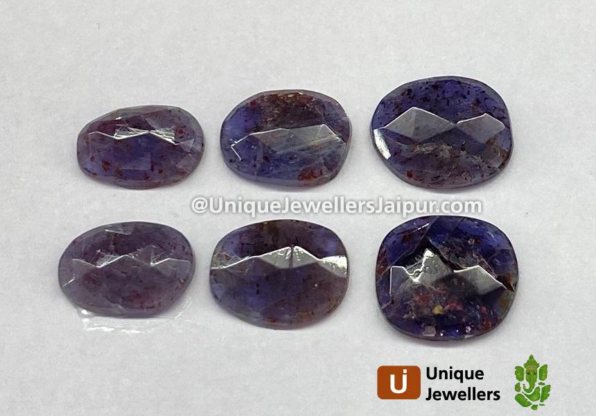 Iolite Sunstone Rose Cut Slices