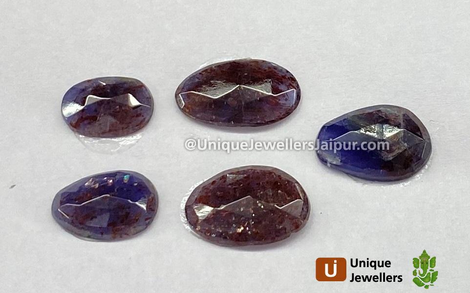 Iolite Sunstone Rose Cut Slices