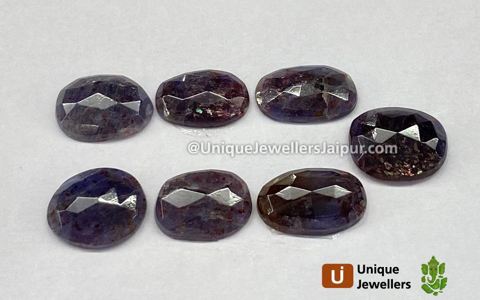 Iolite Sunstone Rose Cut Slices