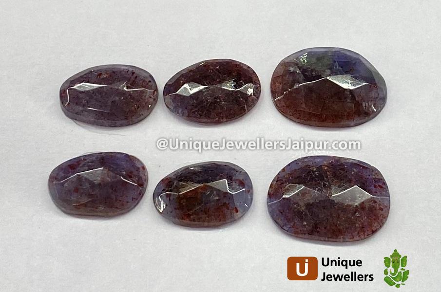 Iolite Sunstone Rose Cut Slices