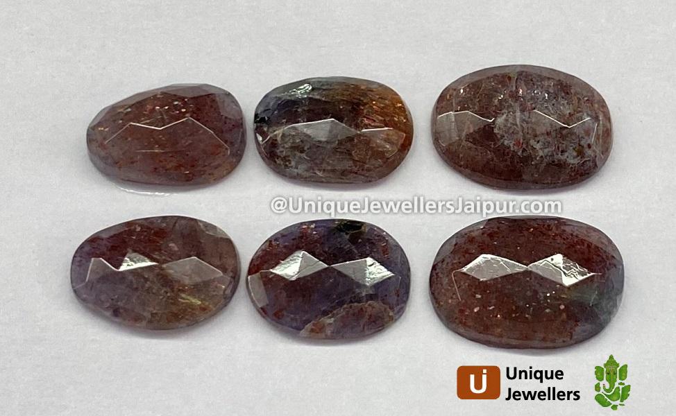 Iolite Sunstone Rose Cut Slices