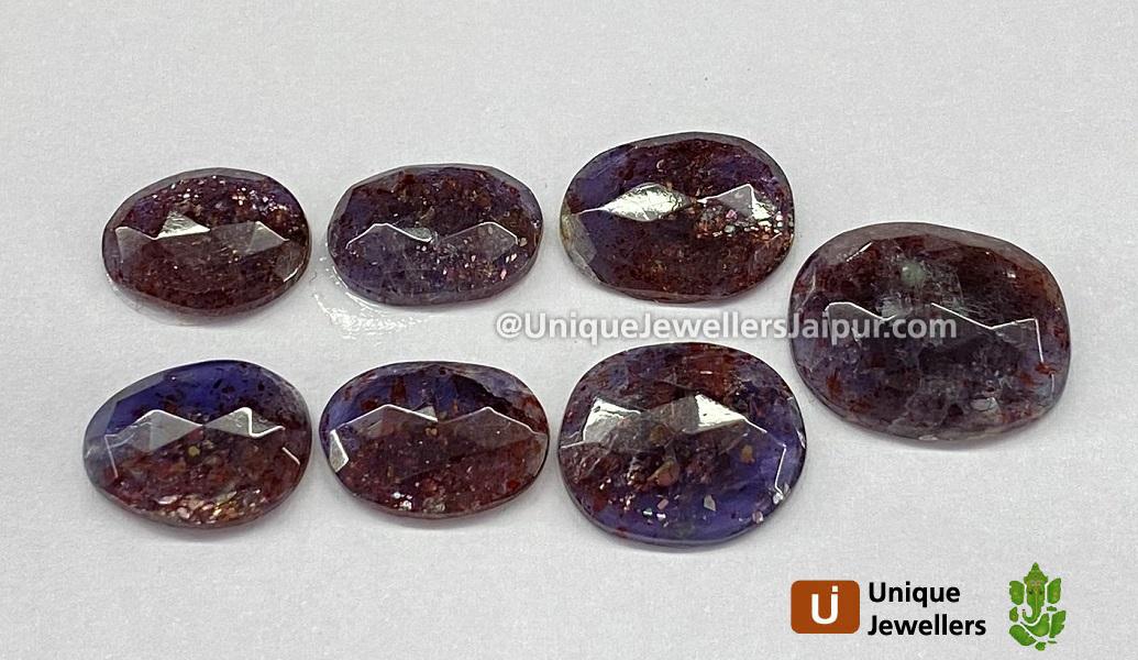 Iolite Sunstone Rose Cut Slices