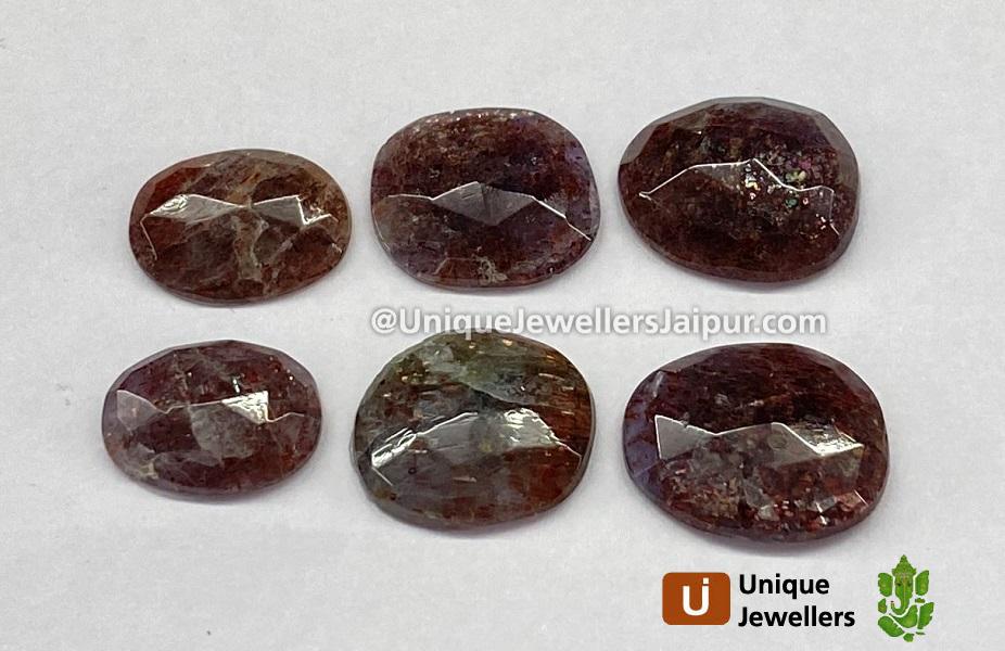 Iolite Sunstone Rose Cut Slices