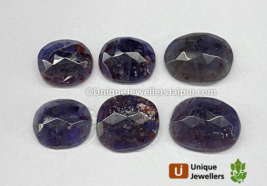 Iolite Sunstone Rose Cut Slices