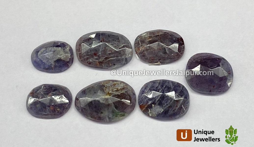 Iolite Sunstone Rose Cut Slices