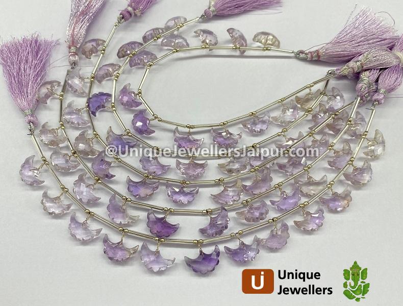 Pink Amethyst Faceted Eagle Beads
