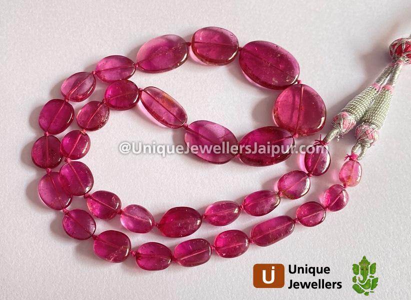 Rubellite Tourmaline Smooth Nuggets Beads