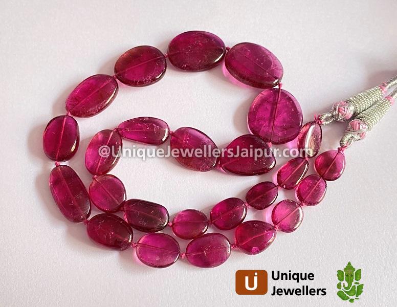 Rubellite Tourmaline Smooth Nuggets Beads