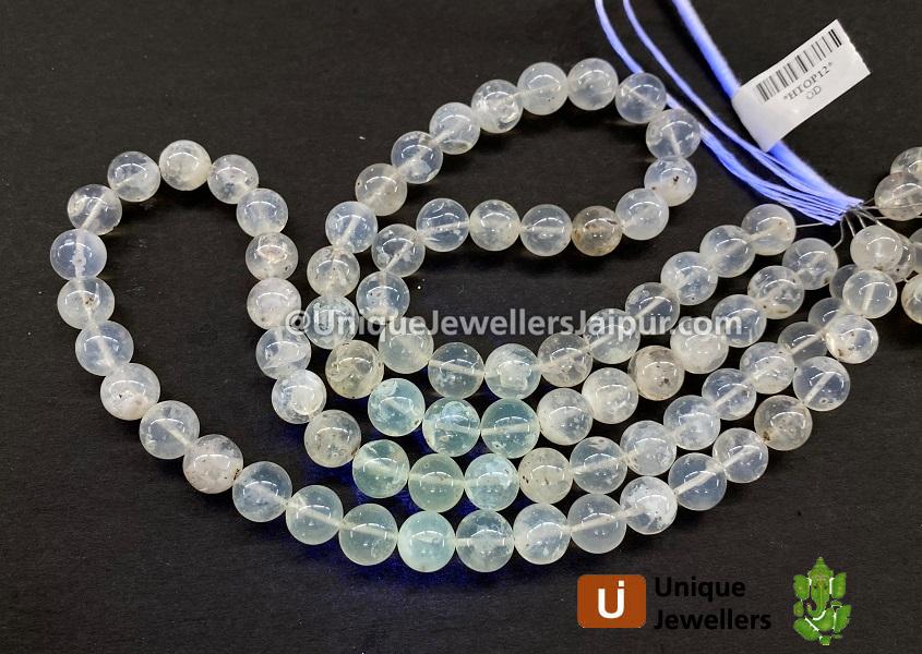 Hyalite Opal Smooth Round Beads