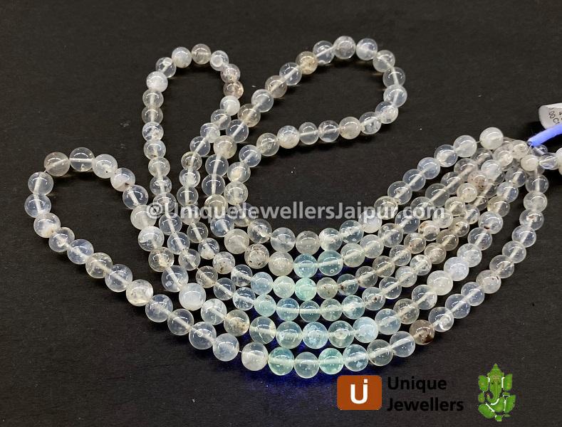 Hyalite Opal Smooth Round Beads