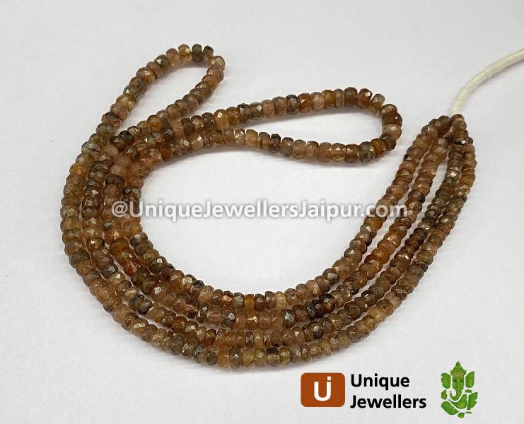 Andalusite Faceted Roundelle Beads