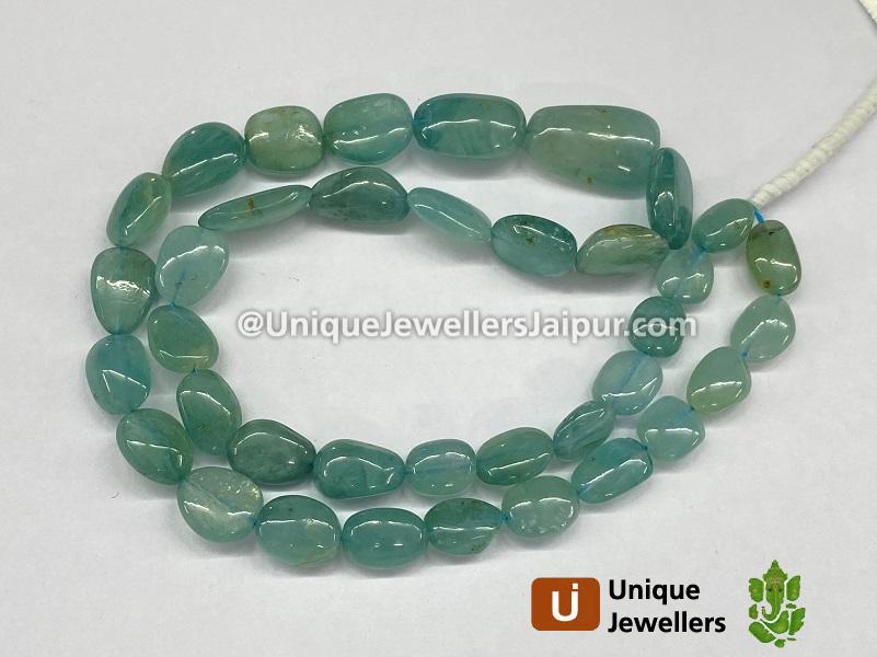 Grandidierite Smooth Nugget Beads