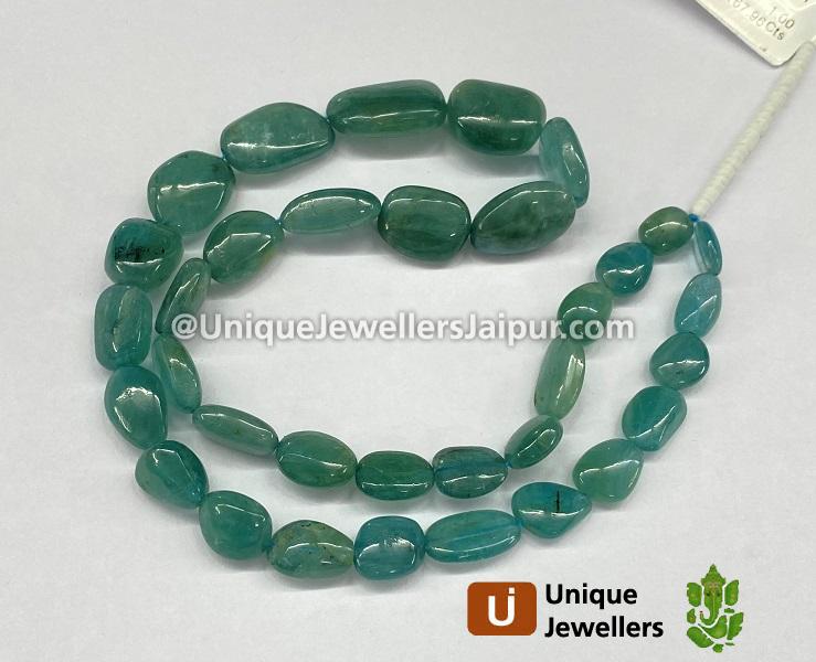 Grandidierite Smooth Nugget Beads