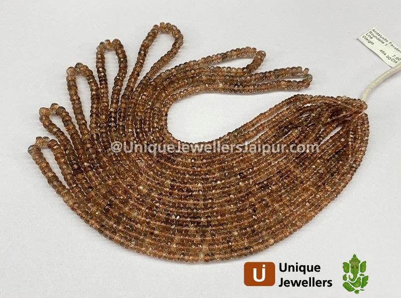 Andalusite Faceted Roundelle Beads