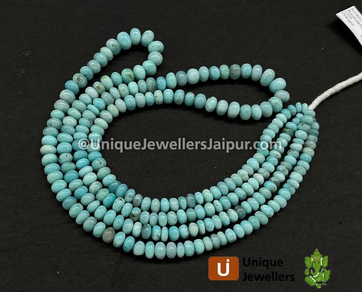 Amazonite Smooth Roundelle Beads