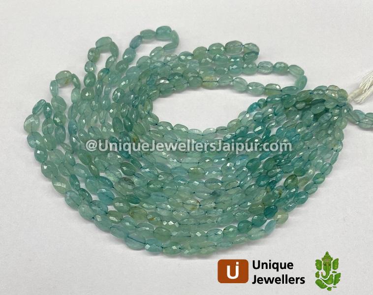 Grandidierite Faceted Oval Beads