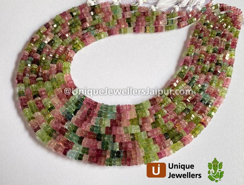 Tourmaline Step Cut Bolt Beads