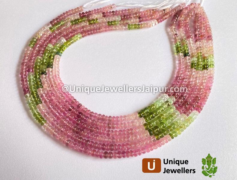 Tourmaline Smooth Roundelle Beads