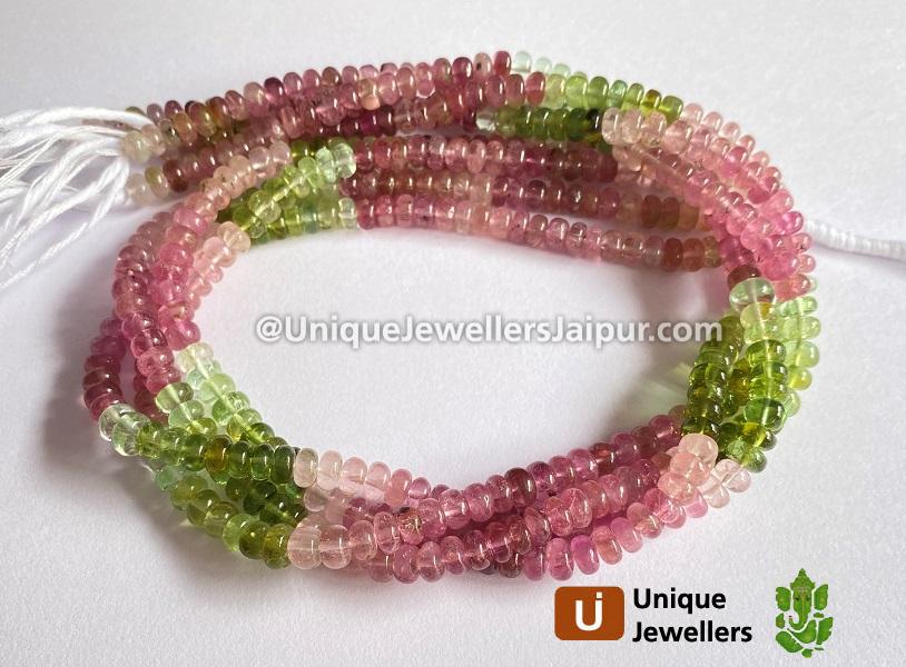 Tourmaline Smooth Roundelle Beads