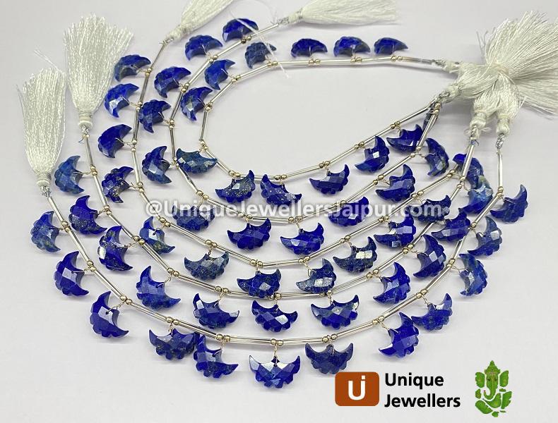 Lapis Faceted Eagle Beads